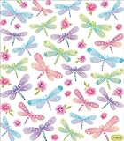 Multi-Colored Stickers-Dragonflies Glitter