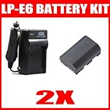 Must Have Accessories Kit For Canon EOS 60D, 7D, 5D Mark II Digital Camera Includes Extended Replacement LP-E6 Battery + Ac/Dc Travel Charger