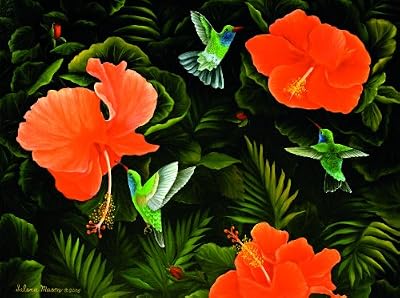Hummingbird Buffet 1000pc Jigsaw Puzzle by Salena Mason