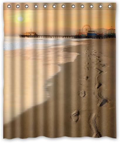 Singing bathroom The Walking Dead and Beach Custom Design Fabric Curtain Bathroom Product Waterproof Shower Curtains 36"(W)x72"(H)