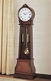 Grandfather Floor Clock in Brown Finish