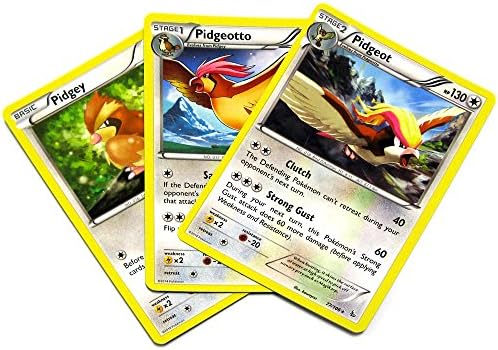 Pokemon X &amp; Y Flashfire Pidgeot Single Card Evolution Set #75. 76 &amp; 77