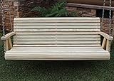 ROLL BACK Amish Heavy Duty 700 Lb 5ft. Porch Swing- Made in USA