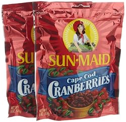 Sun Maid Cape Cod Cranberries, 6-Ounce Bags (Pack of 6)