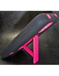 Wireless: myLife Electric Raven Black and Deep Rose Pink - Shock Suit Survivor Series (Built in Kickstand + Easy Grip Silicone) 3 Piece + 2 Layer Case for NEW Galaxy S5 (5g) Smartphone By Samsung (External Flex Silicone Bumper Gel + Internal 2 Piece Rubberized Snap Fitted Armor Protector + Shock Absorbing Material) - myLife Brand Products