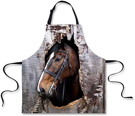 Pixel Apron - Funny cool horse Personalized Creative Apron Kitchen Cooking Restaurant