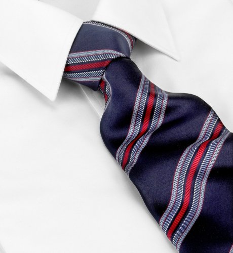 Woven Silk Bold Multi-Stripe Tie