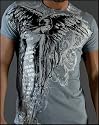 Affliction Clothing - Victoria Short Sleeve Tee in Steel Blue - A593