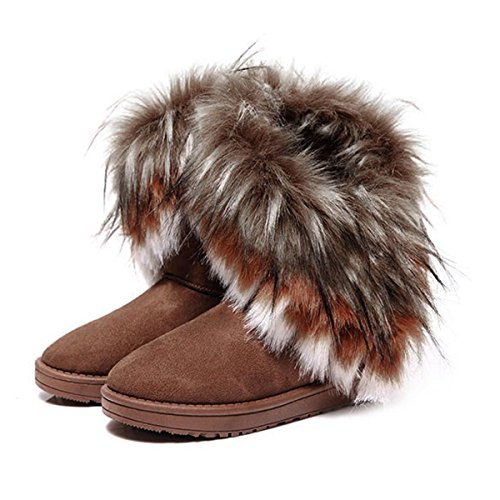 New Autumn Winter Women Snow Boots Ankle Boots Warm Fur Shoes