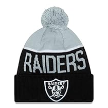 New Era Oakland Raiders Nfl Knit Beanie Black One Size
