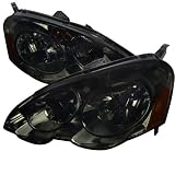 02-04 ACURA RSX JDM TINT DC5 OEM SMOKE DIAMOND HEAD LIGHTS by Spec-D Tuning