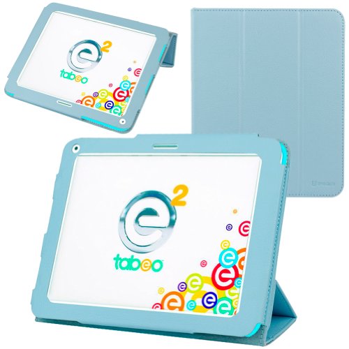 Evecase Ultra-Thin Multi-angle Stand Slim Smart Cover Case for Tabeo e2 8 inch Kids Tablet - Toys R Us' 2nd Gen Android Tablet (Blue)