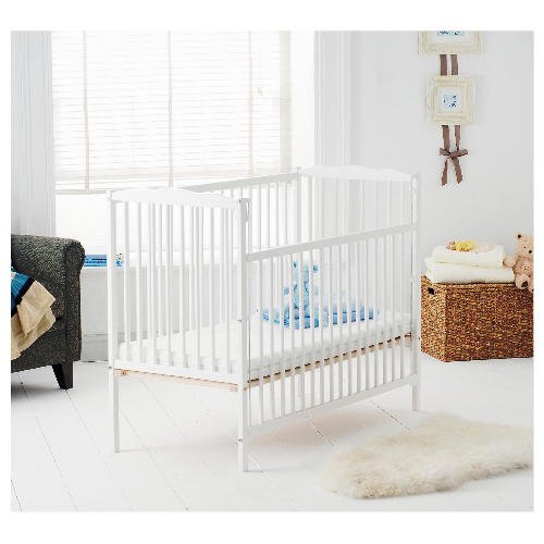 Saplings Jessica Cot with Mattress White