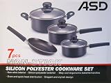 7 Pcs Non-Stick Silicon Polyester Cookware Set