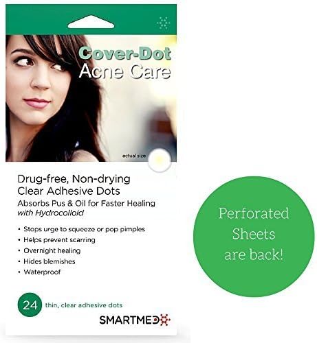 [Perforated] Cover-Dot Acne Care - Clear Acne Absorbing Patch - 24 dots by SMARTMED
