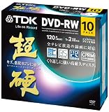 TDK 録画用DVD-RW CPRM対応 1-2倍速対応 ホワイトワイドプリンタブル 超硬シリーズ 10枚パック DRW120HCDPWA10A