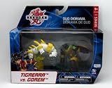 Bakugan Battle Brawlers Duo Diorama - Tigrerra Vs. Gorem