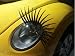 1 Pair Auto Automobile Car Headlight Taillight Decorative Flexible Eyes Eyelashes (without Crystal Eyeline) for Mercedes Benz 4-door Sedan 5-door Wagon C-Class W201 W203 W204