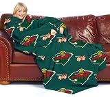 Minnesota Wild Adult Comfy Throw Blanket with Sleeves