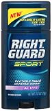 Right Guard Sport Solid Anti-Perspirant Deodorant, Active, 2.8-Ounce Tubes (Pack of 6)