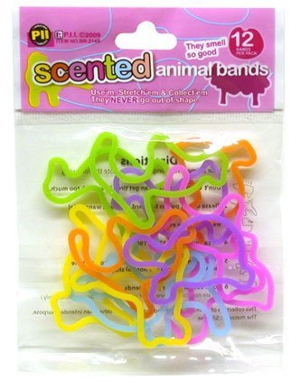 rubba bandz shaped rubber bands 12pack scented shapes  more detail click!