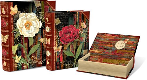 Punch Studio Twilight Bloom Nesting Boxes Set of 3