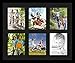 Art to Frames Double-Multimat-1055-89/89-FRBW26079 Collage Photo Frame Double Mat with 6 - 8x10 Openings and Satin Black Frame