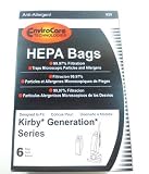 Kirby Generation, Sentria HEPA Allergen Cloth Bags - 6 Pack - Generic for All Generation Models Including Kirby Sentria, Ultimate G, And Kirby G3-G6