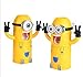 Despicable me Auto Automatic Toothpaste Dispenser + 2 Toothbrush Holder Set Wall Mount Stand for Lover(single Eye)