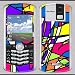 Blackberry 8100 Pearl colorful mosaic Skin 31040