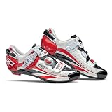 Sidi Ergo 3 Carbon Shoes - White/Black/Red Vernice