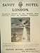 ADVERT SAVOY HOTEL LONDON 1906 WIRELESS TELEGRAPHY SHIP