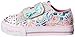 Skechers Kids Twinkle Toes Shuffles Sweet Steps Light-Up Sneaker,Pink/Multi,11 M US Toddler