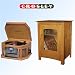 Crosley Songwriter Recordable Turntable and ST75 Cabinet Stand (Oak)