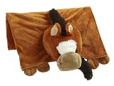 The Original My Pillow Pets Horse Blanket (Chestnut brown)