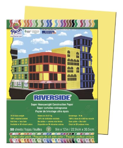 Riverside 103592 Construction Paper, 76 lb., 0.5