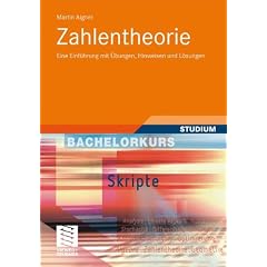 Zahlentheorie: Eine Einf�hrung mit �bungen, Hinweisen und L�sungen (Bachelorkurs Mathematik)
