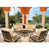 Windham Castings Provence Cast Aluminum Sectional Sofa Lounge Set With Coffee Table 51Vnkvsr3vL. SL160 Windham Castings Provence Cast Aluminum Sectional Sofa Lounge Set With Coffee Table