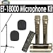 Magic Sing ET-18000 (ET-18000) Multiplex Karaoke Machine Microphone System 2009 Edition Bundle With Euro Boom Microphone Stand & 2 Microphone Windscreens