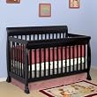 Kalani 4-in-1 Convertible Crib in Ebony Finish By Da Vinci Baby Furniture