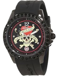 Ed Hardy Womens TE-BK Techno Black Watch