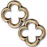 Brass Oxide Finish Lead-Free Pewter Lg Quatrefoil Connector Link 22mm (2)