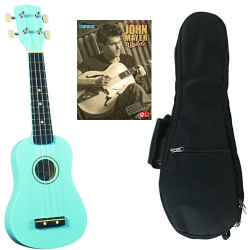 John Mayer Ukulele Pack - Includes Baby Blue Soprano Ukulele w/John Mayer – Strum & Sing Ukulele Book