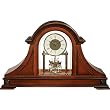 Seth Thomas Wentworth White Dial Stained Brown Walnut Finish Wood Case with Pendulum Mantel Clock