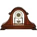 Seth Thomas Wentworth White Dial Stained Brown Walnut Finish Wood Case with Pendulum Mantel Clock