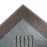 CROWN MATS & MATTING Needle Rib Wipe & Scrape Mat, Polypropylene, 36 x 120, Brown