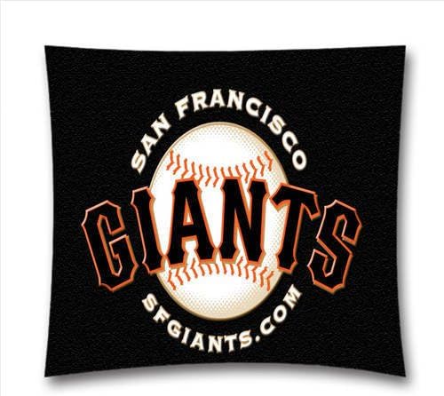 Simple Style Soft Cotton Linen MLB Throw Pillow Case San Francisco Giants Decor Cushion Covers Square 18x18 Inch 45x45cm
