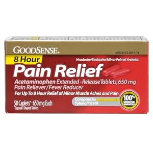 Good Sense Acetaminophen Extended-Release Tablets, 650 mg, 50 Count