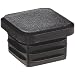 Kapsto 260 Q 3030 3 Polyethylene Square Plug, Black, 30 mm (Pack of 100)