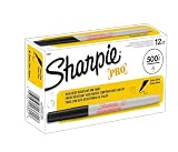 Sharpie Extra Fine Industrial Permanent Markers, 12 Black Markers(13801)